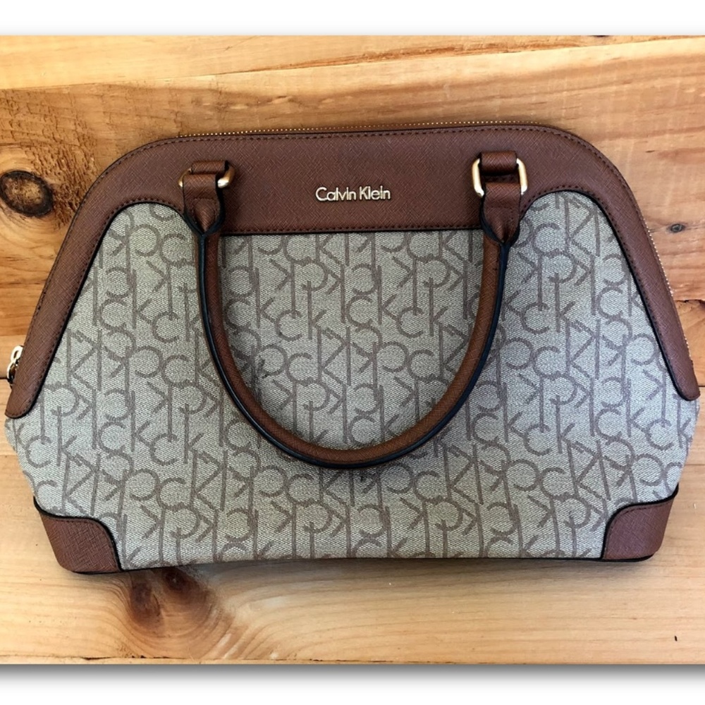 Calvin Klein Double Top Handle Handbag